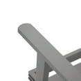 thumbnail image 4 of LeisureMod Walbrooke Mid-Century Modern Outdoor Armchair with Grey Powder Coated Aluminum Frame and Removable Cushions for Patio, Balcony, and Backyard, Set of 2 Light Grey, 4 of 4