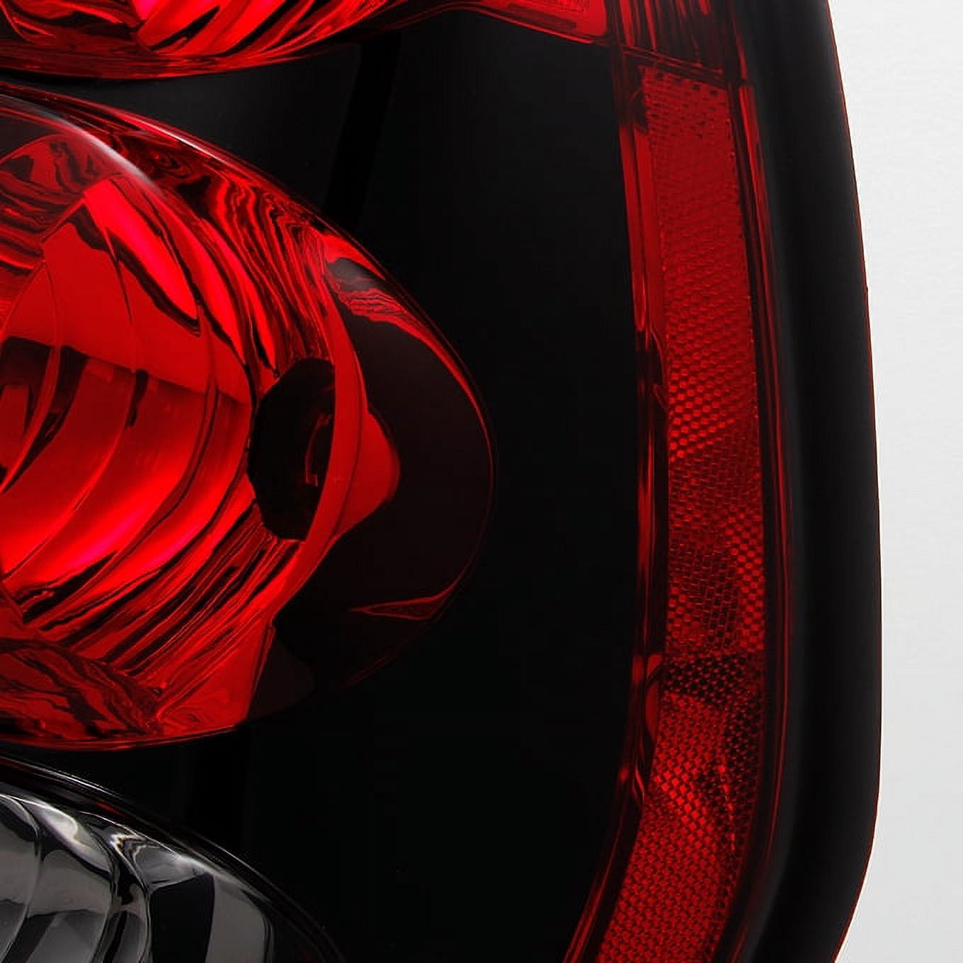 AKKON - For Chevy Trailblazer SUV Red Clear Rear Tail Light Brake Lamps Taillamps Replacement Pair Left + Right