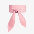 thumbnail image 1 of Nvzi Cinturón de mujer de gran tamaño, de moda, con cintura ancha y anudado, para vestido (rosa), 1 of 4
