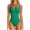 Green, variant on Summer Skinny Slim Fit Scoop Neck Sleeveless Bodysuit,Women Fashion Yoga Jumpsuits Workout Ribbed Sport