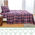 thumbnail image 4 of PC Deep Pocket Queen Sheet Set Fit Breathable Microfiber Soft Queen Size Sheet Set Hotel Style Bed Sheet Set for Women Men Flower, 4 of 9