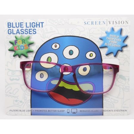 UPC 078041203414 product image for ICU Eyewear Kids Youth Screen Vision Blue Light Filtering Square Glasses  Purple | upcitemdb.com