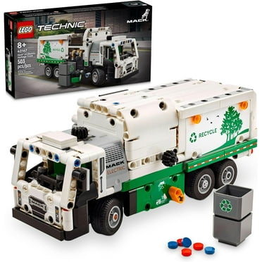 Technic Mack LR Electric Garbage Truck Toy, Buildable Kids Truck for Pretend , Great Gift for Boys, Girls and Kids Ages 8 and Up who Love Recycling Truck Toys and Vehicles, 42167