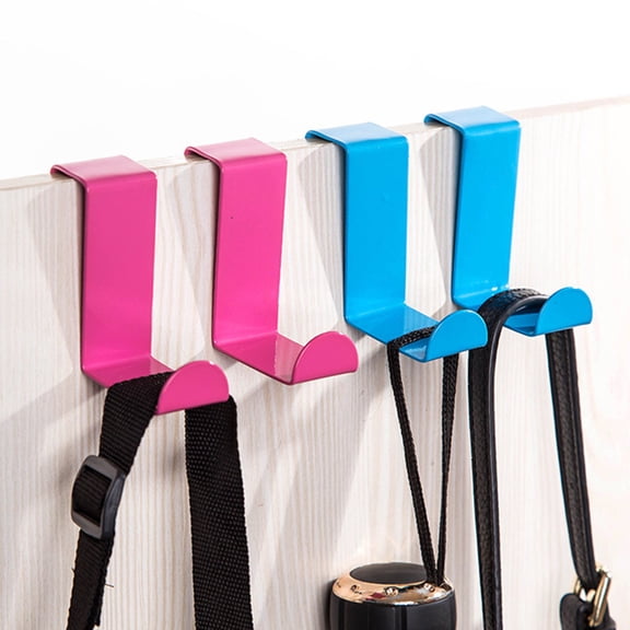 IBASETOY Pink Single Over The Door Hook for Clothes Door Hook for Kitchen Bedroom Laundry