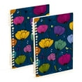 thumbnail image 3 of joogoo Spiral Journal Notebook Art Tulip Flowers College Ruled Notebooks 8.3" x 5.7" 1 PC, 3 of 8