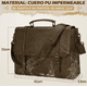 thumbnail image 4 of Maletines Xtellar Para Hombres Portafolio Para Laptop 15,6in Cuero pu Color Caqui, 4 of 4