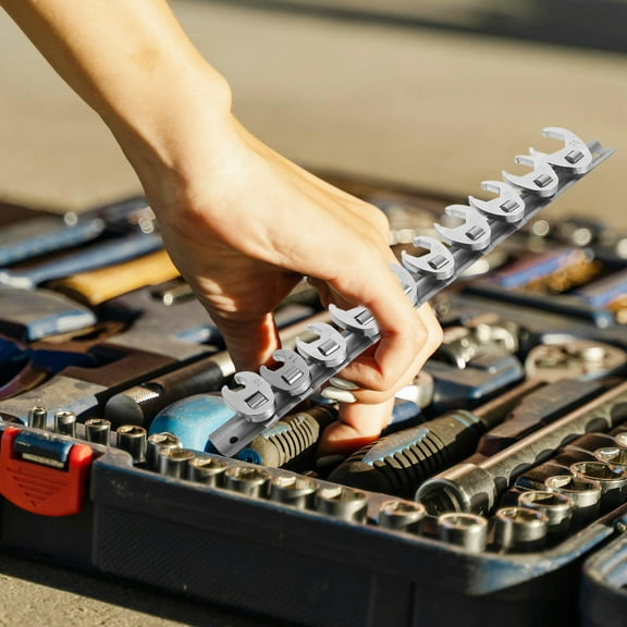 WHAMVOX 1 Set Of Flare Nut Crowfoot Wrench Crows Foot Ratchet Wrench Portable Wrench Flare Nut Wrench Crowfoot Wrench Metric Drive Crowfoot Wrench