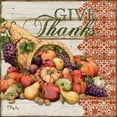 thumbnail image 2 of Brent, Paul 26x26 Gold Ornate Wood Framed with Double Matting Museum Art Print Titled - Give Thanks I, 2 of 4