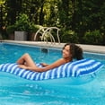 thumbnail image 5 of Big Joe Lagoon Lounger No Inflation Needed Pool Float, Ripple Blue Double Sided Mesh, Quick Draining Fabric, 5 feet Giant, 5 of 7