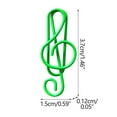 thumbnail image 3 of 11-Piece Multicolored Metal Paper Clips - Creative Cartoon-Shaped Office Supplies, Fun Musical Note Design, PET-Coated Durable Clips for Books, Notes & Snacks (3.7x1.5cm), 3 of 5
