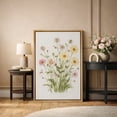 thumbnail image 2 of Framed Canvas Print Wildflower Wall Art Botanical Decorative for Living Room Bedroom - 24"x36" NATURAL, 2 of 8