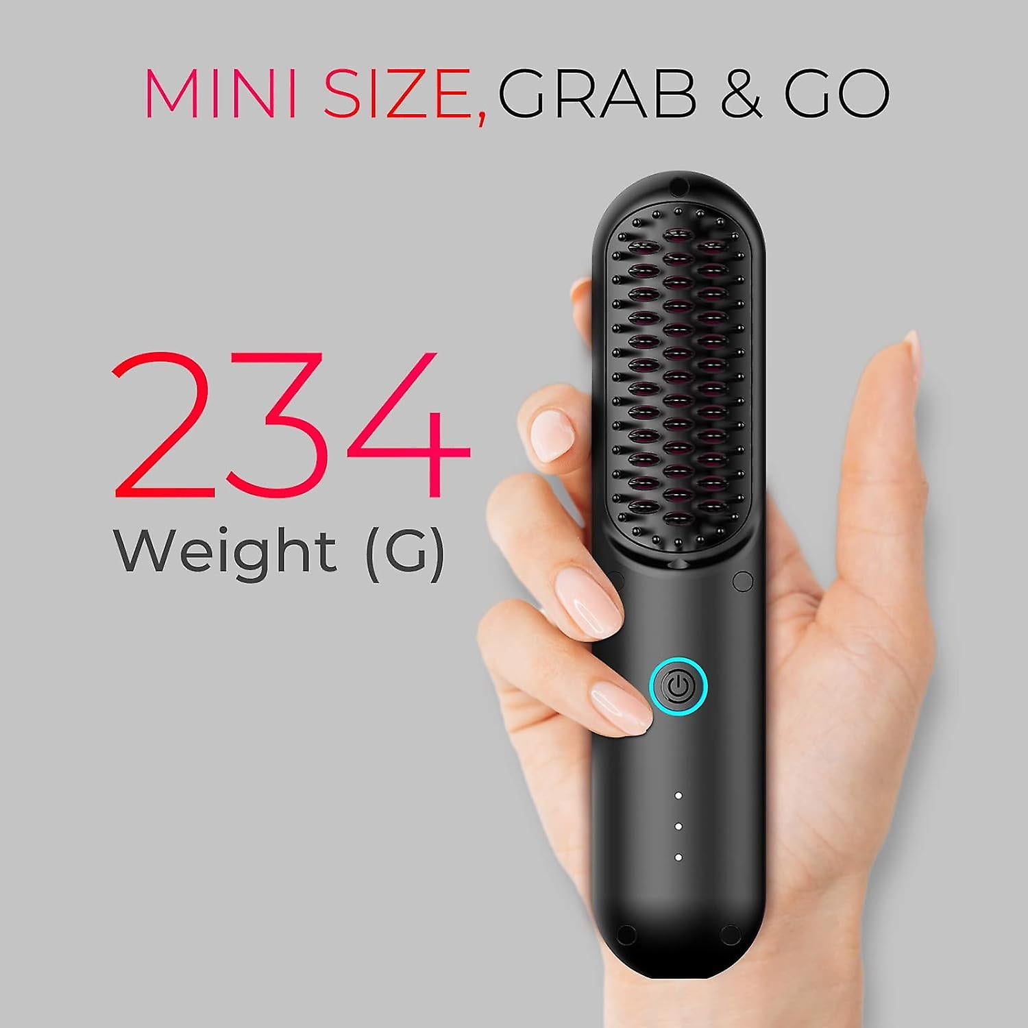 Cordless Hair Straightener Brush Ble Mini Straightening Brush For Travel Negative Ion H Gift For Family Friend Zjkdgjkj Other Mini