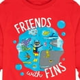 thumbnail image 3 of Pete The Cat - Friends With Fins - Toddler And Youth Long Sleeve Graphic T-Shirt, 3 of 6