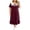 Red, variant on SELONE Long Nightgowns for Women Short Sleeve Plus Size Lace Maxi Sleep Shirt Ruffle Bow Long Dress Casual House Dress