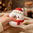 thumbnail image 3 of Christmas Snowman Squishy Hand Squeeze Toy Slow Rising Fidget Stress Ball for Kids Adults Teens Anxiety Relief Decompression Office Desk Decoration Travel Portable, 3 of 4