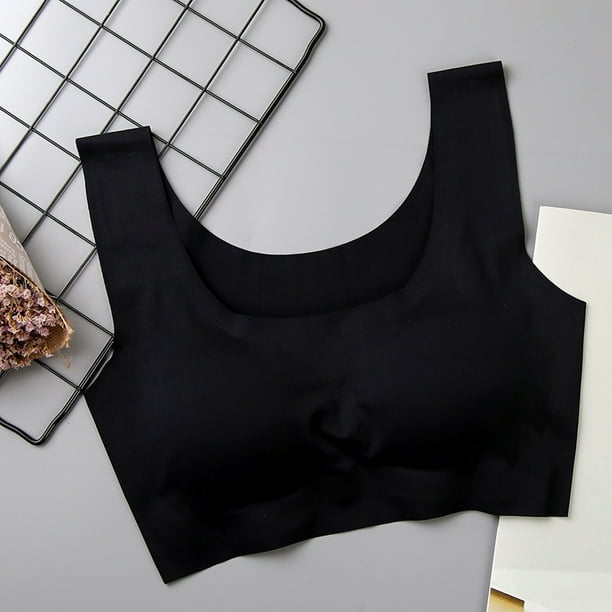 Coogo Women's Seamless Chest Wrap Sports Vest Binding Sleep Yoga Bra