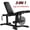 Black, variant on Allivate Leg Extension and Curl Machine, 440LB Adjustable Leg Curl Machine for Home Gym, Seated Leg Extension and Lying Curl Machine for Lower Body Workouts