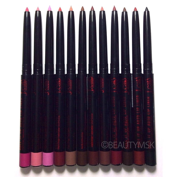J.cat Beauty Roll It up Auto Lip Pencil Liner Todos los 12 colores