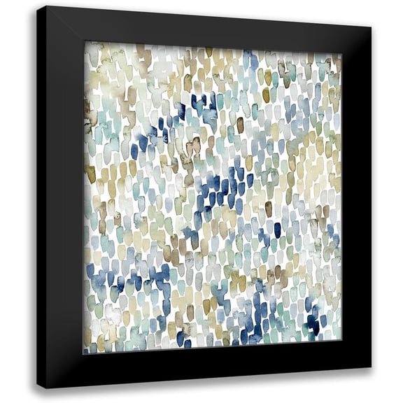 Popp, Grace 12x14 Black Modern Framed Museum Art Print Titled - River Wavelets I