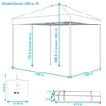 thumbnail image 4 of Sunnydaze 12' x 12' Red Solid Premium Pop-Up Outdoor Canopy with Rolling Carrying Bag/Sandbags, 4 of 10