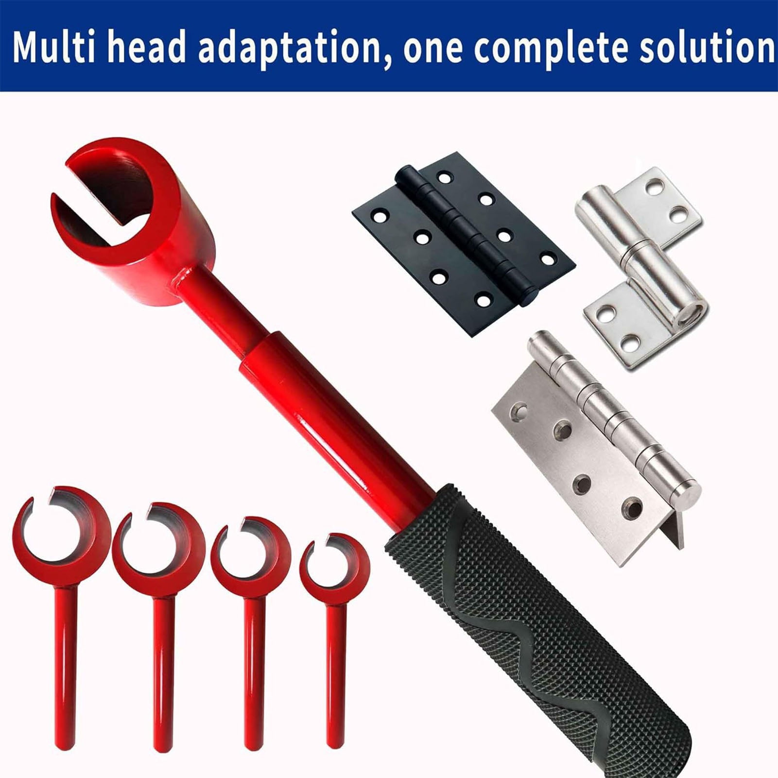 Riousery 4PCS Hinge Adjustment Wrench Set with Handle Door Gaps Bender Repair Tool 14-25mm Inner Hole Premium Heavy Duty Steel Kit for Home Cabinet Alignment 0.55-0.98 in