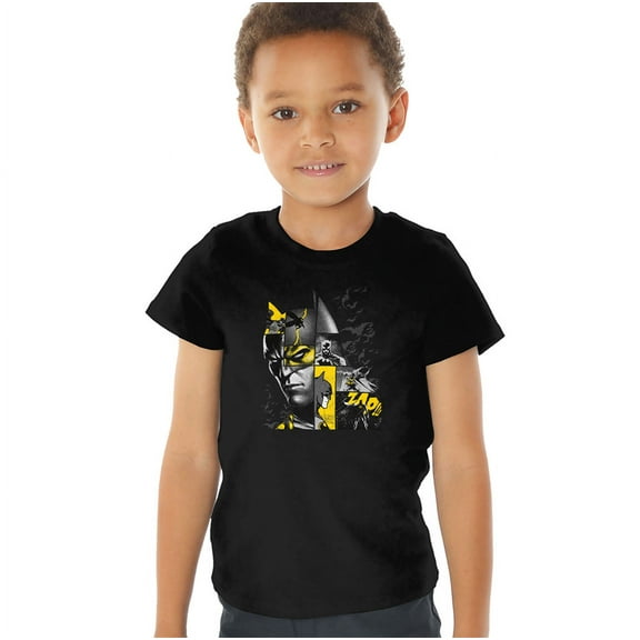 Batman Zap Kids T Shirt (2) for Youth Toddler Boys and Girls, Black