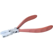 The Beadsmith Satin Touch Nylon Flat Nose Plier, 5.75 inches (145mm), double nylon heads, comfortable contoured grip handles and double-leaf springs, tool for jewelry making