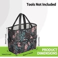 thumbnail image 3 of Garden Tool Bag,Pioneer Flower Floral Print Pattern Garden Tool Organizer,Garden Gifts,Waterproof Multi-Pocket Garden Tool Storage 11.8x5.5x11.4 Inch(Tools NOT Included), 3 of 6