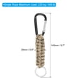 thumbnail image 2 of Uxcell Paracord Keychains Braided Paracord Keychain Clip Paracord Lanyard with D Hook Clip Desert Camo 4 Pcs, 2 of 6
