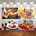 thumbnail image 2 of Fondo para fotografía de fiesta de cumpleaños con tarta de frutas, fresas y arándanos, pancarta decorativa para baby shower, 2 of 5