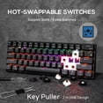 thumbnail image 3 of Teclado mecánico RK ROYAL KLUDGE RK61 60% RGB Blue Switch, 3 of 8