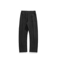 thumbnail image 4 of Pantalones largos para hombre, de ocio, de color liso, con botones, cintura elástica y cordón ajustable, de poliéster., 4 of 9