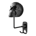 thumbnail image 1 of Soporte para casco de calavera, accesorios de motocicleta, abrigos, almacenamiento, exhibición de sombreros, pared de rugby Negro, 1 of 9