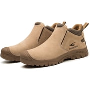 Mens Steel Toe Work Shoes Waterproof Lightweight Safety Boots Womens Insulated Anti-pierce Working Sneakers for Welding Construction