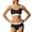 1-Black88, variant on Girls Bikini Set Color Block Bathing Suit Padded Swimwear, Sizes 13-14