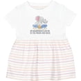 thumbnail image 3 of Inktastic My Grandparents Loves Me to the Moon and Back Elephants Girls Baby Dress, 3 of 5
