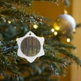 thumbnail image 7 of 3drose, Pine Tree Forest, Smaland, Sweden - Eu28 Pka0060 - Per Karlsson, 3 inch Snowflake Porcelain Ornament, 7 of 7