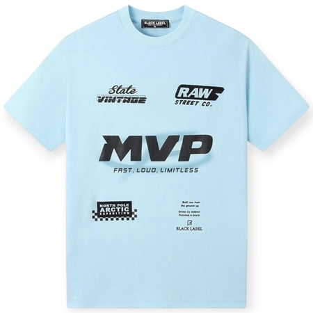 Rawyalty Apparel Black Label Men MVP Tee (Blue) Rawyalty Apparel Black Label Men MVP Tee (Blue)