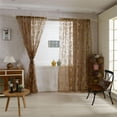 thumbnail image 2 of Panel de Cortinas de Ventana Múltiples Bufanda Decoración de marrón, 2 of 8
