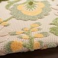 thumbnail image 3 of Nourison Aloha Floral Textured Flatweave High-Low Indoor Outdoor Area Rug Ivory Green 12' x 15', 3 of 12
