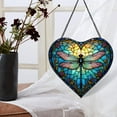 thumbnail image 4 of Dragonfly Window Hanging Stained Glass Christmas , Dragonfly Suncatchers for Windows Stained Glass, 4 of 7