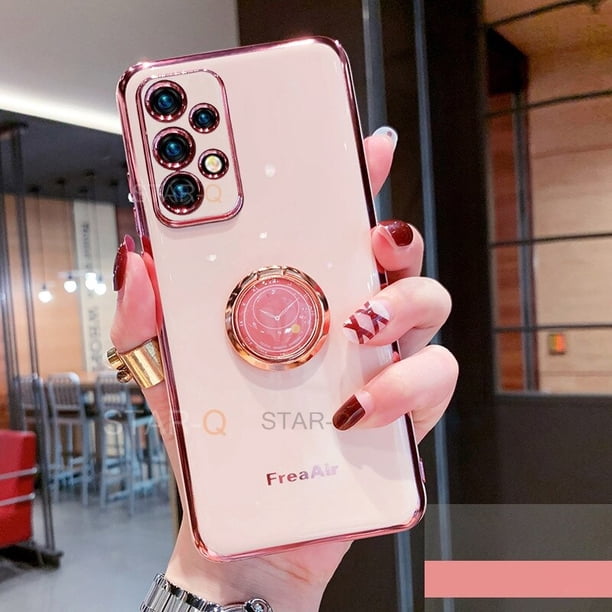 Funda de teléfono con espejo chapado de lujo para Samsung Galaxy A72 A52 A32 4G 5G A53 Galaxi A 72 52 32 2021, funda completa de silicona suave para cámara Tan Jianjun unisex