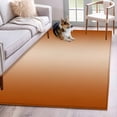 thumbnail image 2 of Burnt Orange Ombre Large Area Rugs for Bedroom Living Room, Soft Non Slip Carpet Bedside Rug, Modern Gradient Abstract Art Rectangular Floor Cover Kitchen Accent Rug 4'x6' for Dining Room/Office, 2 of 9