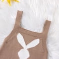 thumbnail image 5 of UACY Baby Girl Boy My First Easter Outfit Bunny Romper Sleeveless Knitted Bodysuit Jumpsuit Cute Spring Clothes, 5 of 6