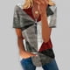 thumbnail image 2 of Blusa de manga corta con cuello en V, informal, cómoda y elegante para mujer OAVQHLG3B Store  lin121212, 2 of 5