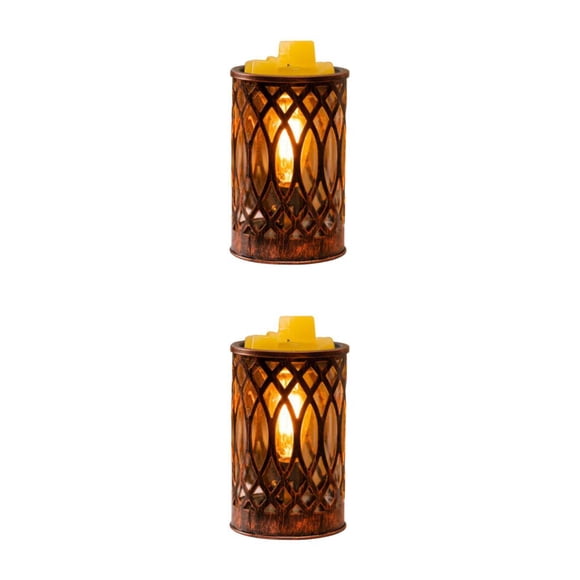 Naiovety Quemadores de cera de vidrio y metal para derretir cera: ambiente tranquilo y relajante Type4 NO4