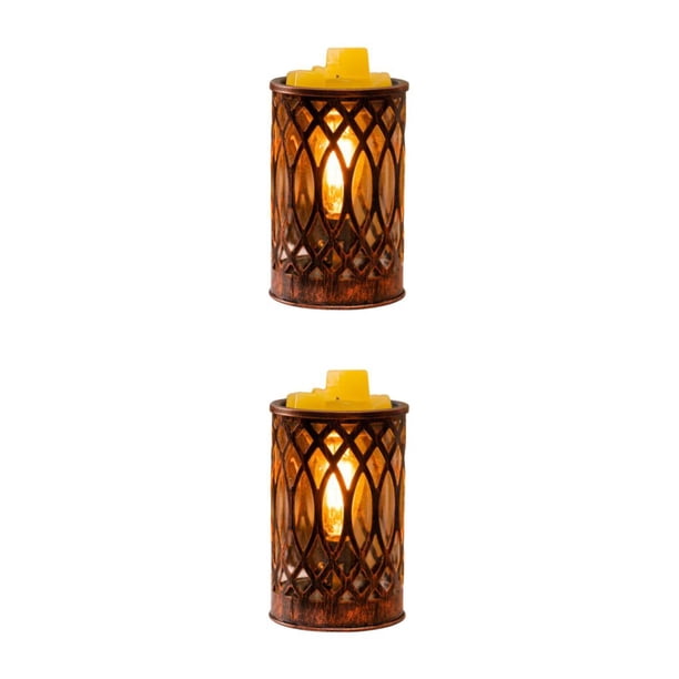 Naiovety Quemadores de cera de vidrio y metal para derretir cera: ambiente tranquilo y relajante Type4 NO4