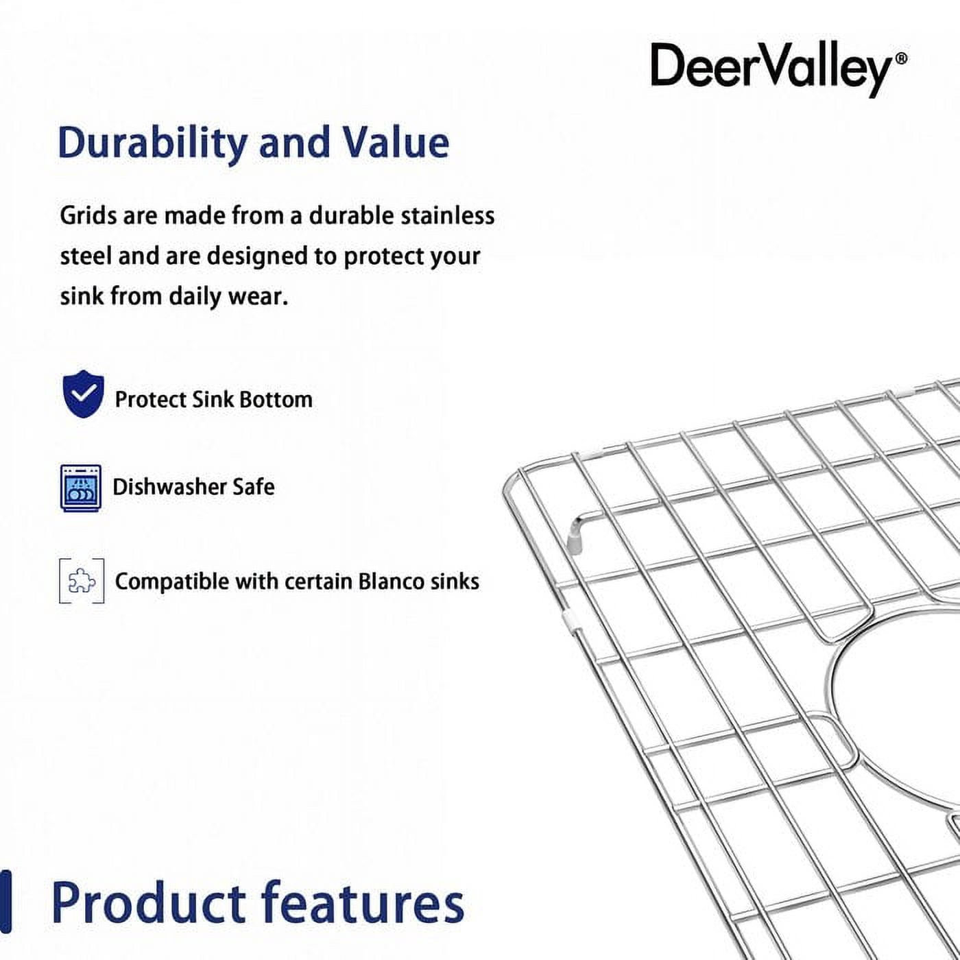 DeerValley DV-K022G02 Stainless Steel Kitchen Sink Bottom Grid, 18 7/8" x 12 9/16"