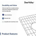thumbnail image 4 of DeerValley DV-K022G02 Stainless Steel Kitchen Sink Bottom Grid, 18 7/8" x 12 9/16", 4 of 5