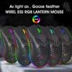 thumbnail image 2 of Hexamurby Ratón Inalámbrico Ultraligero para Juegos, 6 Tipos de Retroiluminación RGB, 5 Niveles Ajustables, Ratones Ligeros con Carcasa de Panal para Jugadores de PC (Negro), 2 of 9